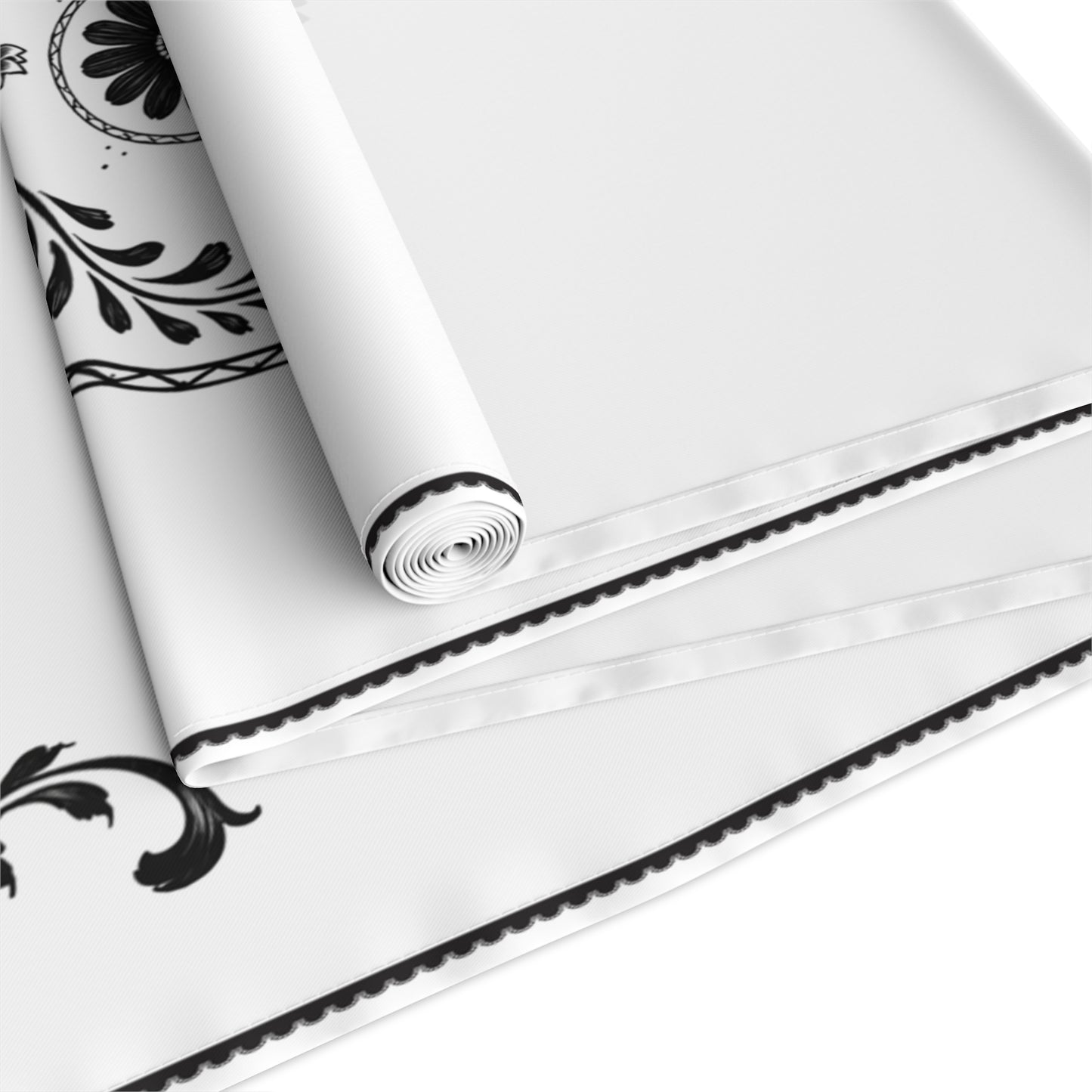 Hacienda: Black and White Table Runner