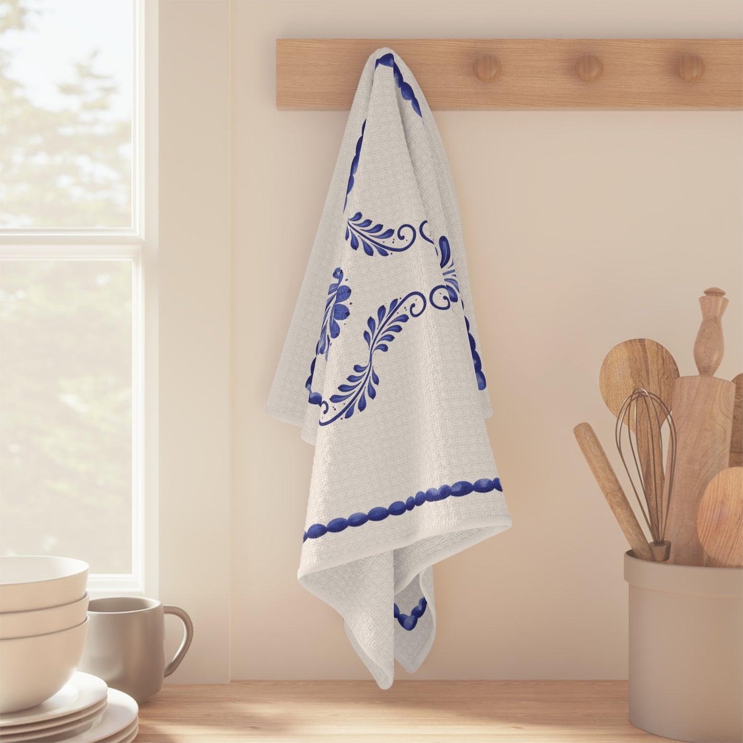 Puebla Azul Microfiber Tea Towel