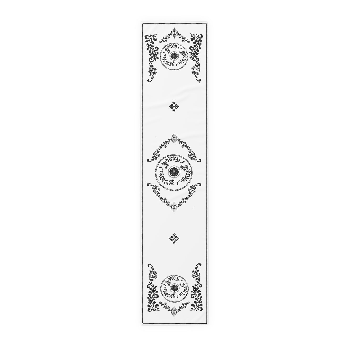 Hacienda: Black and White Table Runner
